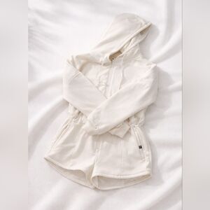 POPFLEX Marshmellow Cream Cloud Romper Womens Size L/XL